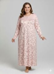 Nena Battal Büyük Beden Robalı Kalın Gecelik