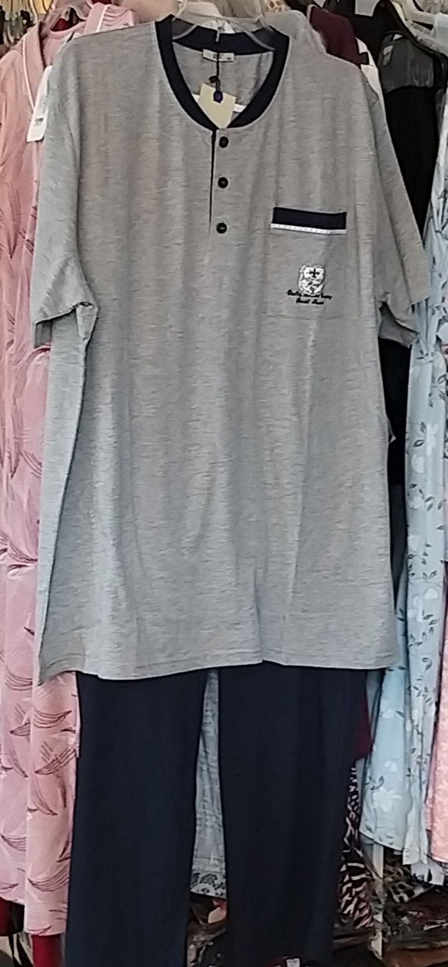 PJS ERKEK KISA KOL UZUN PAÇA PİJAMA