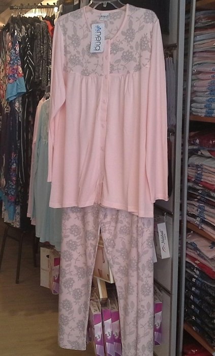 NENA NP205 Pamuklu Önden Düğmeli Pijama
