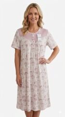 Nena Pamuklu Kısa Kol Gecelik