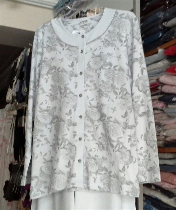 Nena %100 pamuklu Önden Düğmeli Pijama