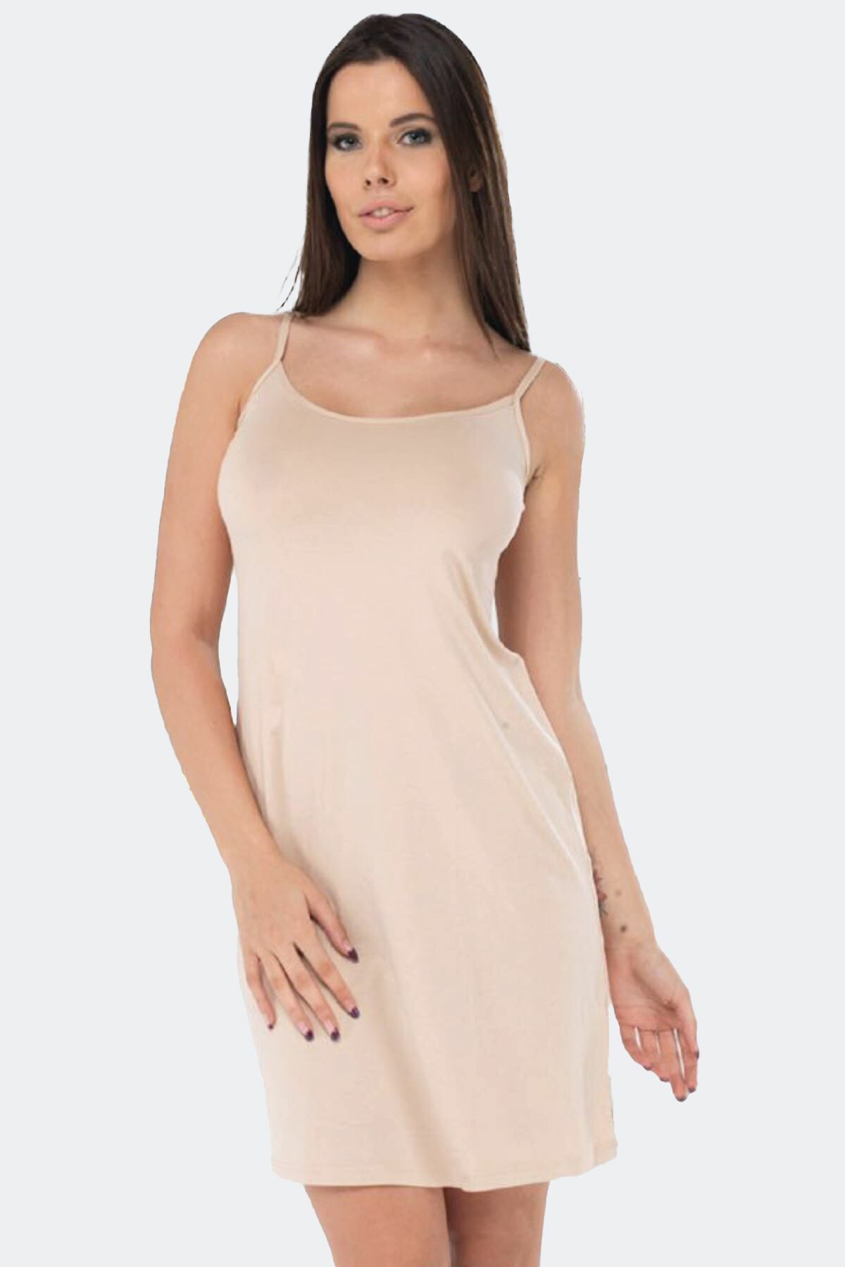 Malabadi İp Askılı Modal Geniş Kombinezon 1060