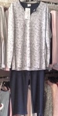 Nena NEK311 %100 Pamuklu İnce Kumaş Ev Kıyafeti Pijama