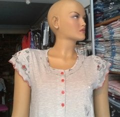 NENA G267 %100 Pamuklu Spor Gecelik