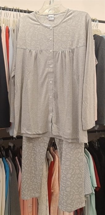 NENA NP 214 Önden Düğmeli Pamuklu Pijama