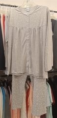 NENA NP 214 Önden Düğmeli Pamuklu Pijama