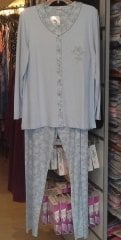 NENA NP 210 Pamuklu Önden Düğmeli Pijama