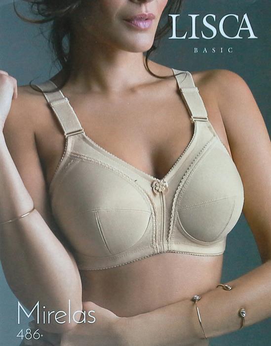 Lisca 486 Mirelas Pamuklu Balensiz Toparlayıcı Sütyen (Triumh Doreen Coton Modeli ile Aynıdır.Eksik Bedenler Triumh Gönderilebilir))