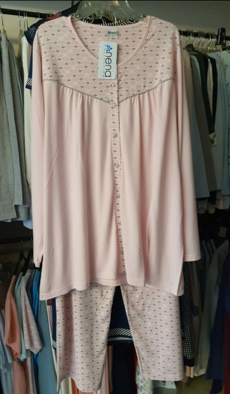 Nena Battal Beden Önden Düğmeli Pijama