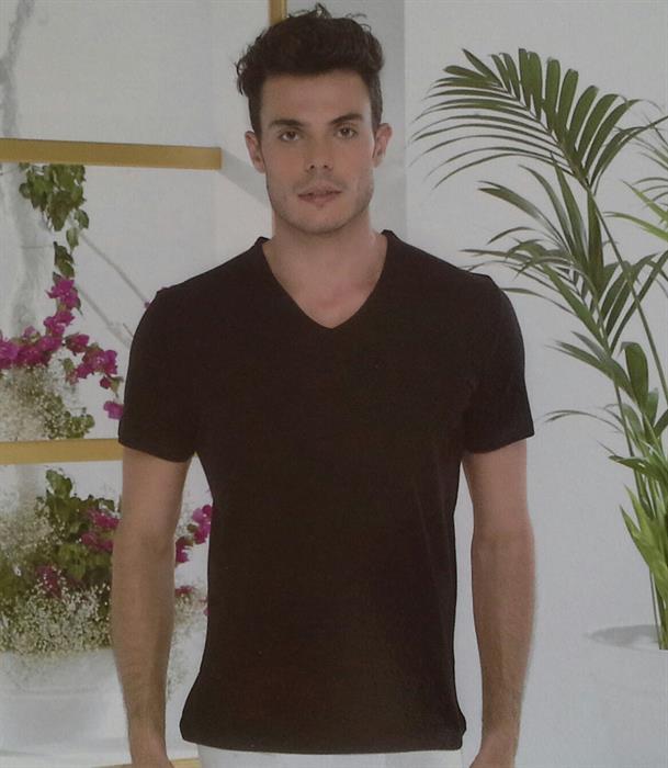 Malabadi 085 Yaz Serinliği İnce Biye V Yaka Modal Body