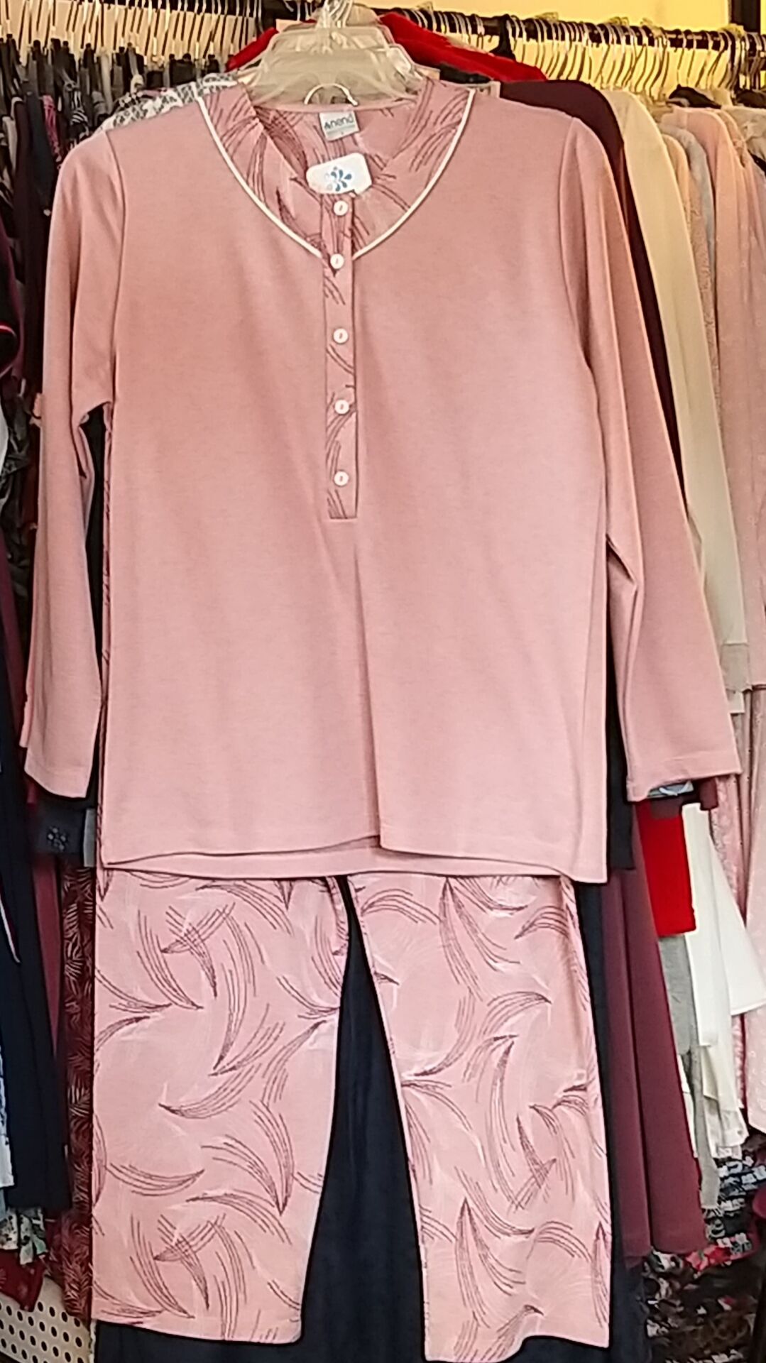 Nena Kışlık Kalın 5 Düğme Pijama