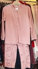 Nena Kışlık Kalın 5 Düğme Pijama