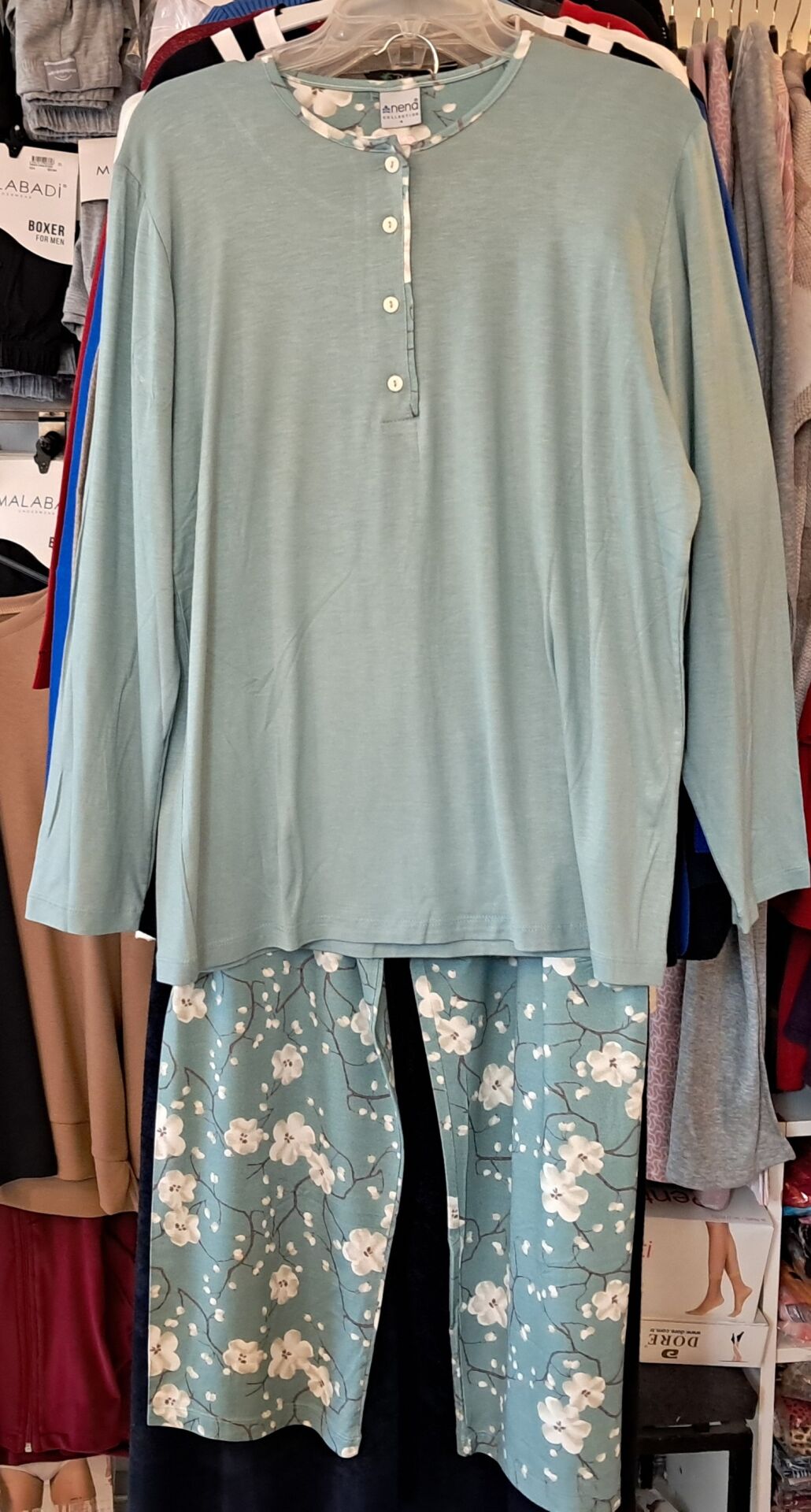 Nena Uzun Kol Pamuklu Pijama