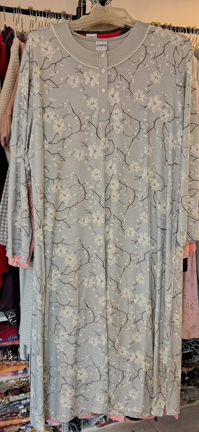 NENA PAMUKLU UZUN KOL GECELİK