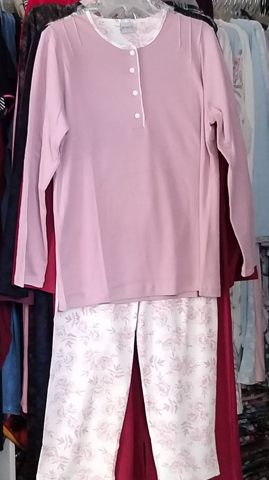 Nena ANGEL ORTA KALIN uzun kol pamuklu pijama